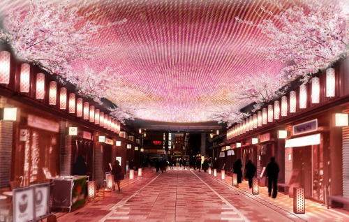 日本橋 桜フェスティバル 花見舞台