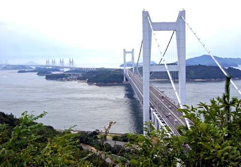 瀬戸大橋を倉敷側から眺める展望スポット