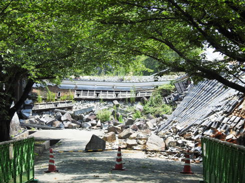 熊本城 地震の被害2