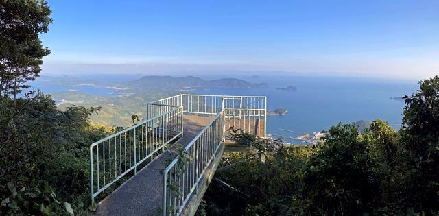 嵩山展望テラス、周防大島と愛媛県まで眺められる絶景スポット