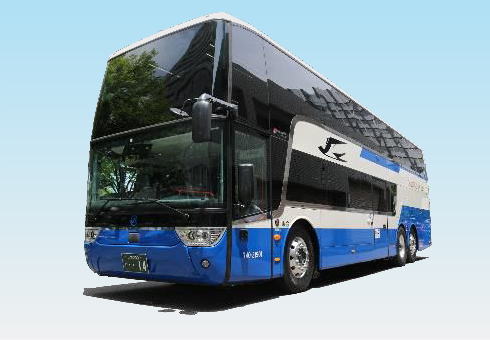 2階建てバス・スサノオ号（スカニア製）、中国JRバスが出雲・松江－東京線に導入