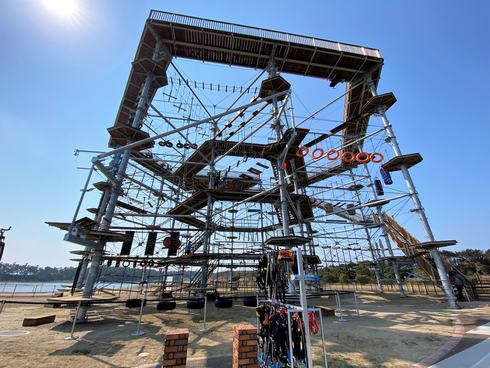 福岡に国内最大規模のアスレチックタワー「シー・ドラグーン」海の中道海浜公園にオープン！
