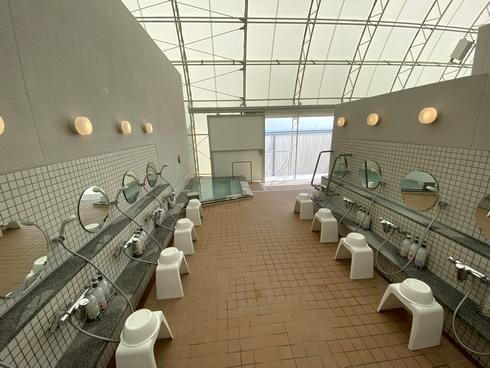 インザパーク福岡（海の中道海浜公園内）お風呂棟の洗い場