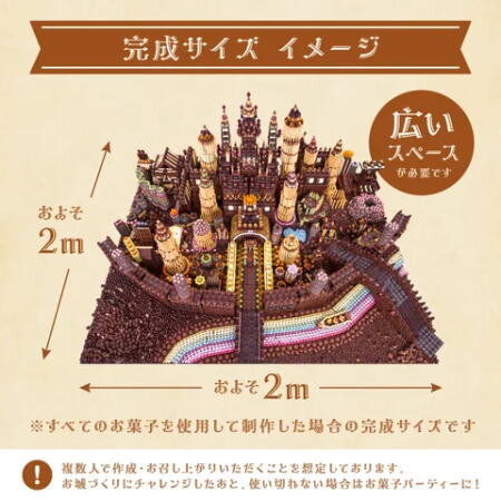 明治 子どものころ夢に見たお菓子でつくる大きな大きなお城キット 画像3