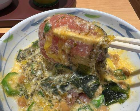 やよい軒の「アカモク入り ねばとろ定食」丼にしても良し