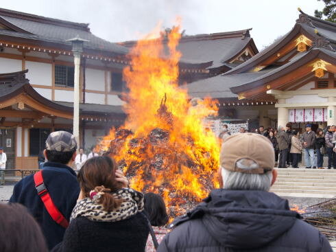 とんど（どんど焼き）の写真